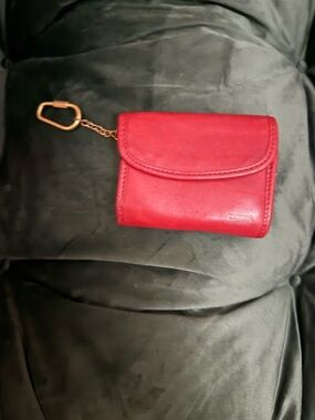 Coach Red Leather Multifunction Wallet #7219 Vintage 1990’s